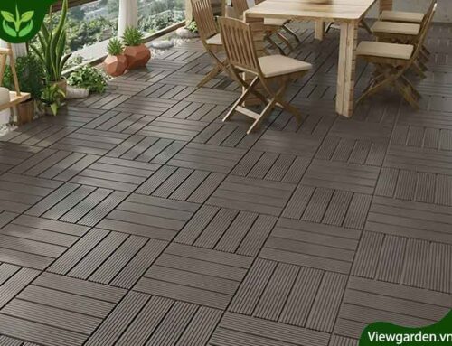 Vỉ gỗ nhựa Composite lót sàn ban công, sân thượng bền đẹp
